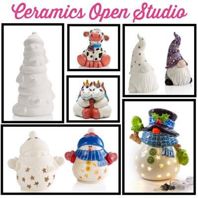 Ceramics In Studio Paint Session December 27th
