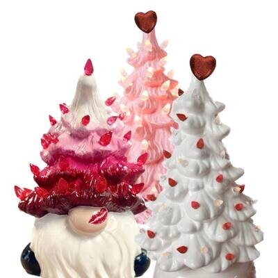 Valentine's Ceramic Tree and Gnome Tree Paint Session