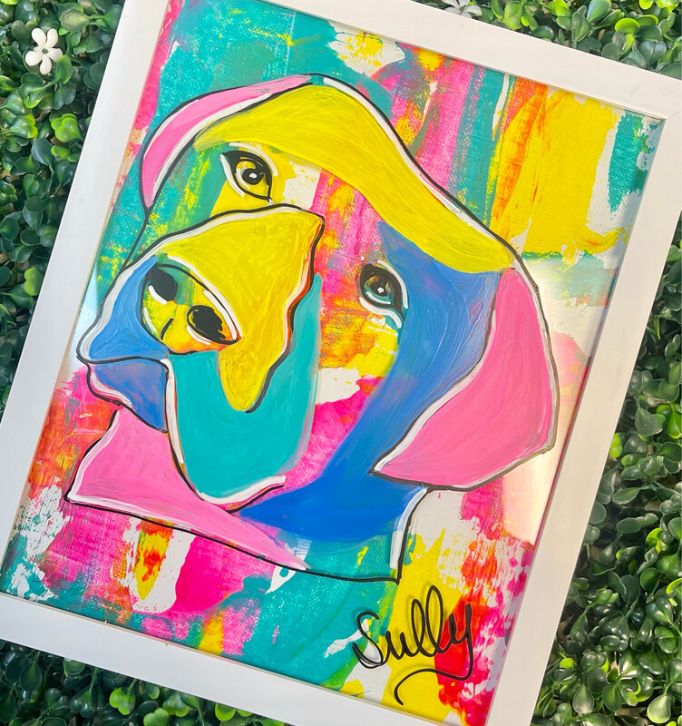 abstract pet portrait 