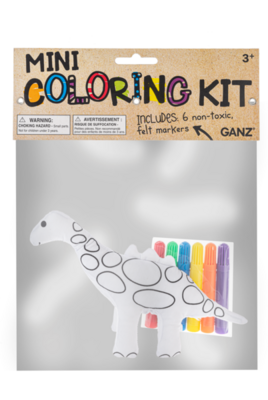 Mini Coloring Kit - Dinosaur
