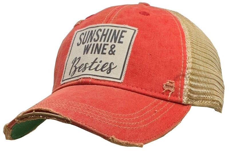 Sunshine Wine and Besties Trucker Hat