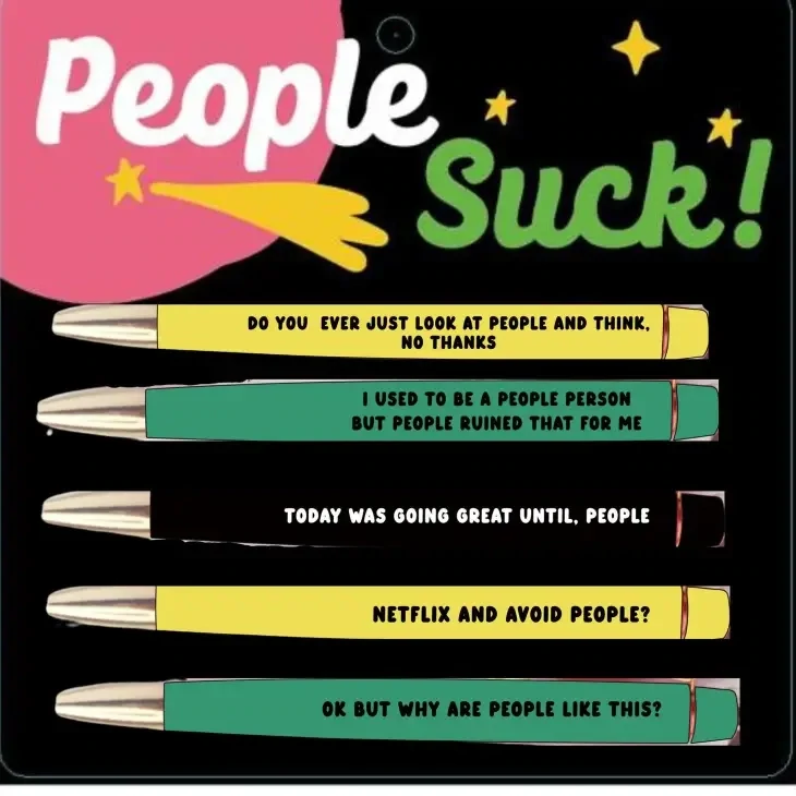 I've got a snarky pen set for errbody 😂 They make great gifts this time of  year!