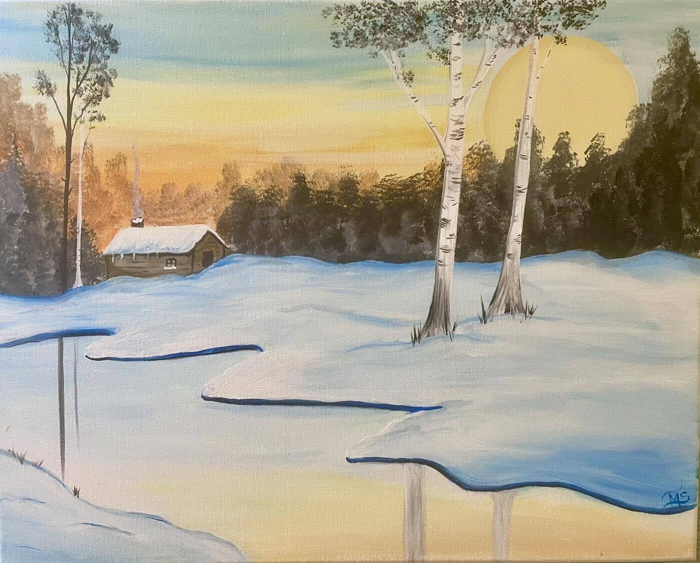 Cozy Cabin Paint and Sip November 9th Online Store Generations