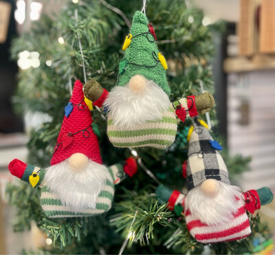 Tangled Gnome Plush Ornaments
3 Styles