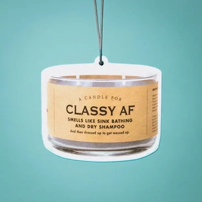 Funny Car Air Freshener - Classy AF Dry Shampoo Scent