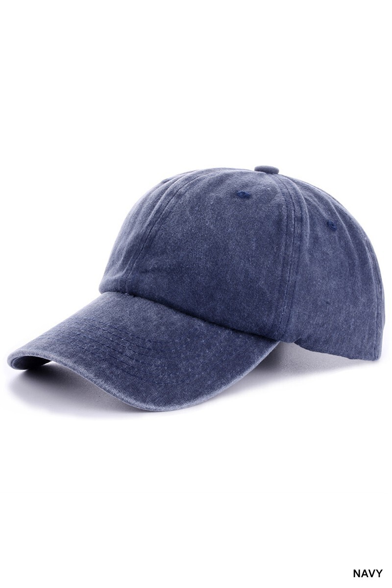 Vintage Wash Baseball Hat - Navy
