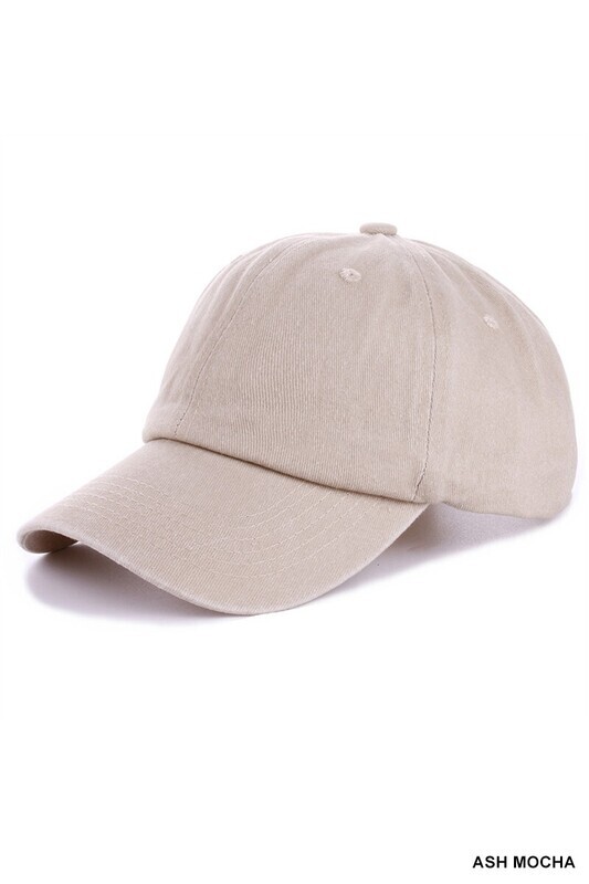 Vintage Wash Baseball Hat - Ash Mocha

