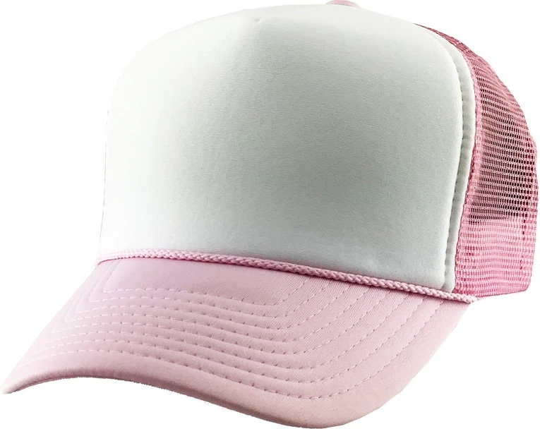 Foam Front Trucker Hat - Light Pink
