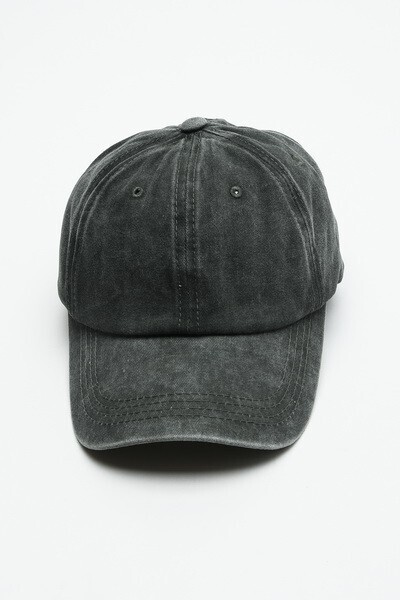 Vintage Washed Baseball Cap - Washed Black
