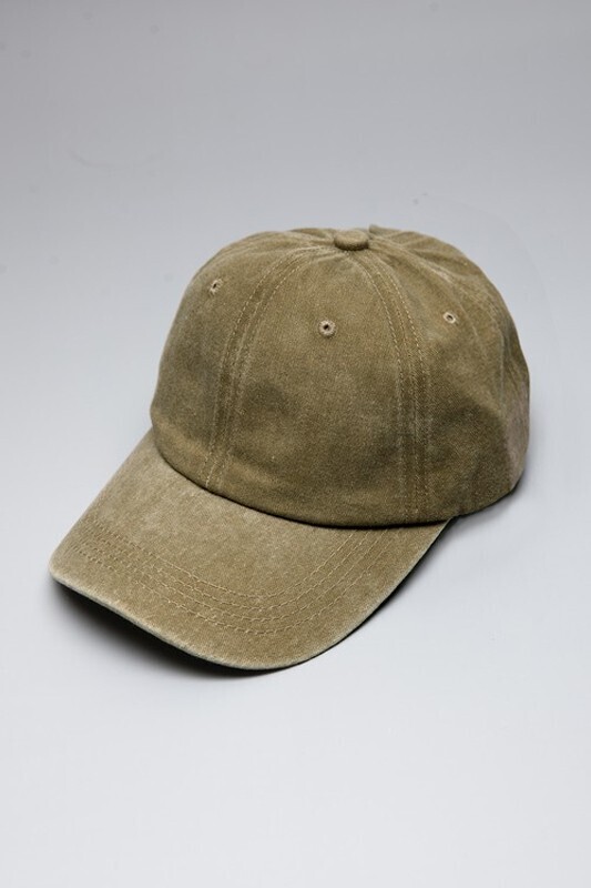 Vintage Washed Baseball Cap - Olive
