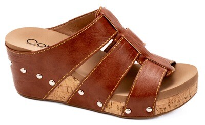 Corkys Catch Of The Day Wedge Sandal - Whiskey