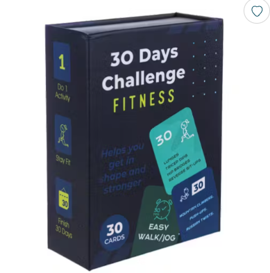 30 Day Challenge Cards - Fitness

