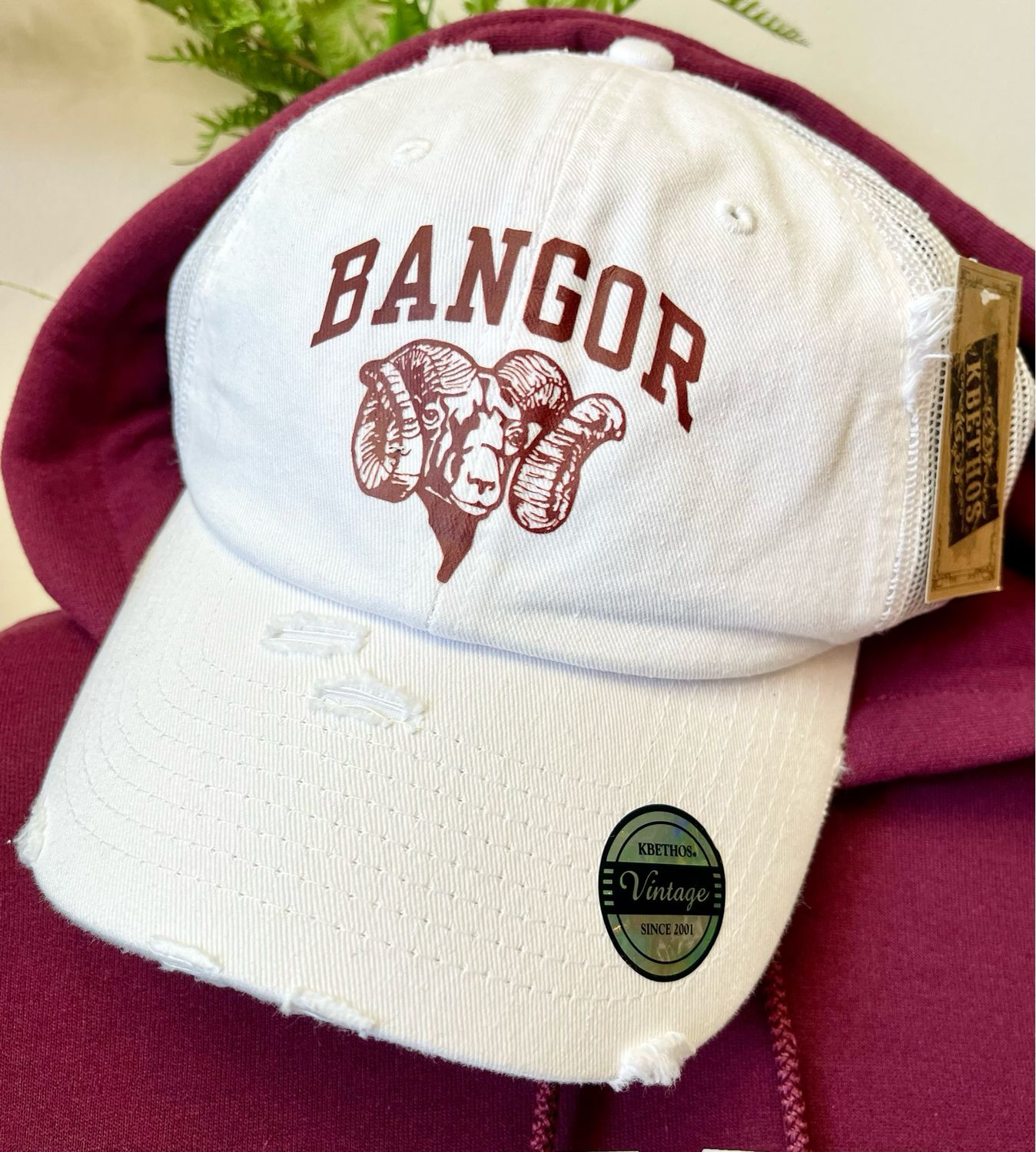 PREORDER Bangor High School Distressed Hat
