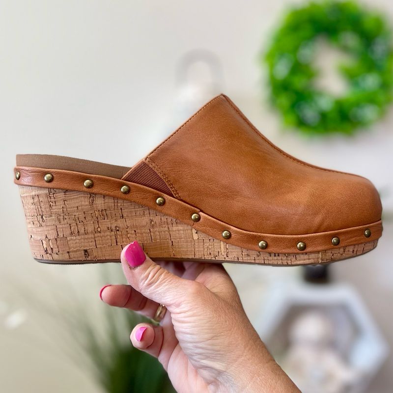 Corkys Marley Clogs - Cognac