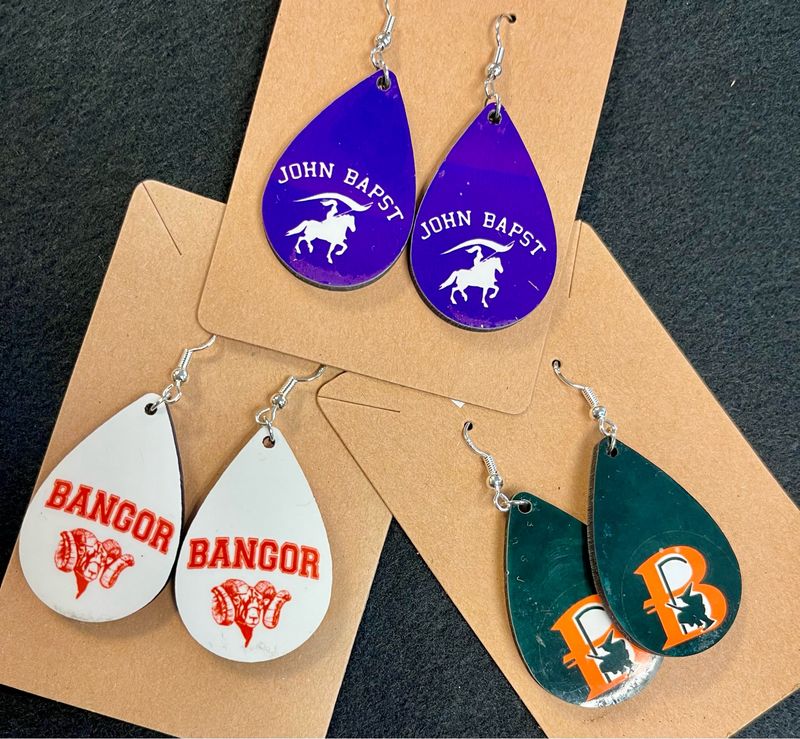 PREORDER Choose Your High School Earrings
