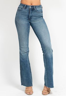 JUDY BLUE - Mid Rise Tummy Control Flare
