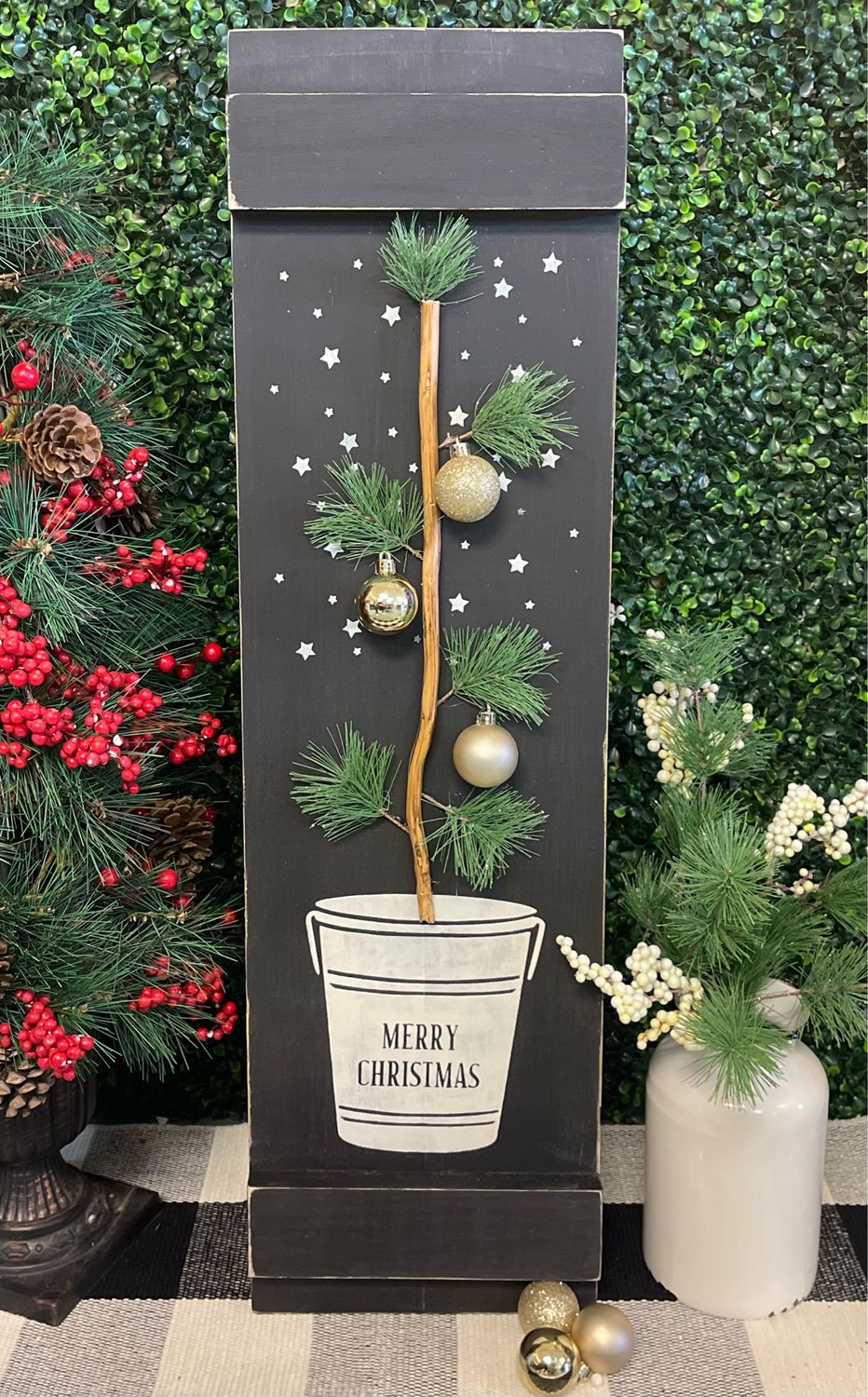 Merry Christmas Tree Sign