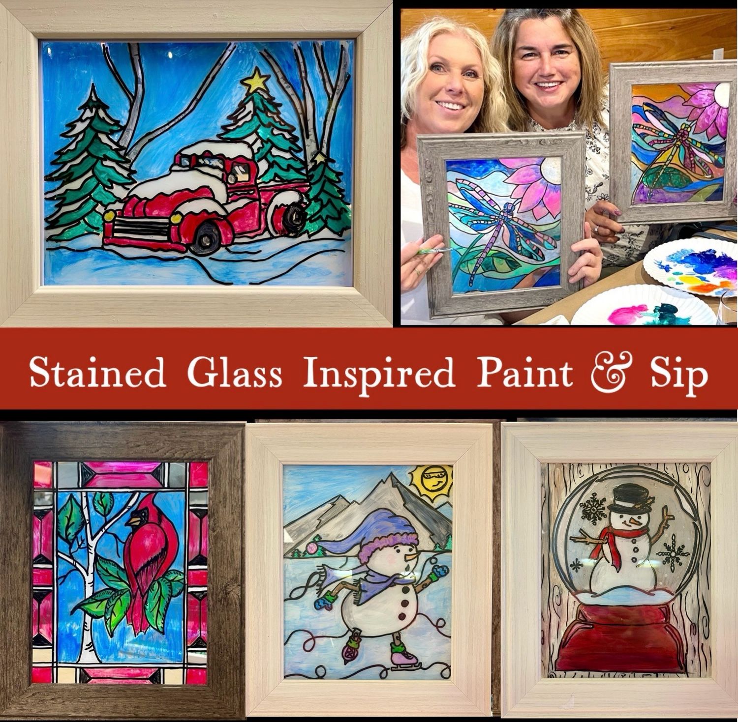 Painted "Stained Glass" Paint and Sip January 18th
