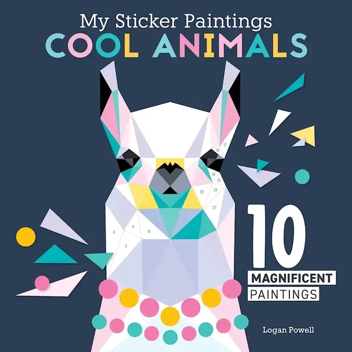 Activity Book - My Sticker Paintings: Cool Animals
