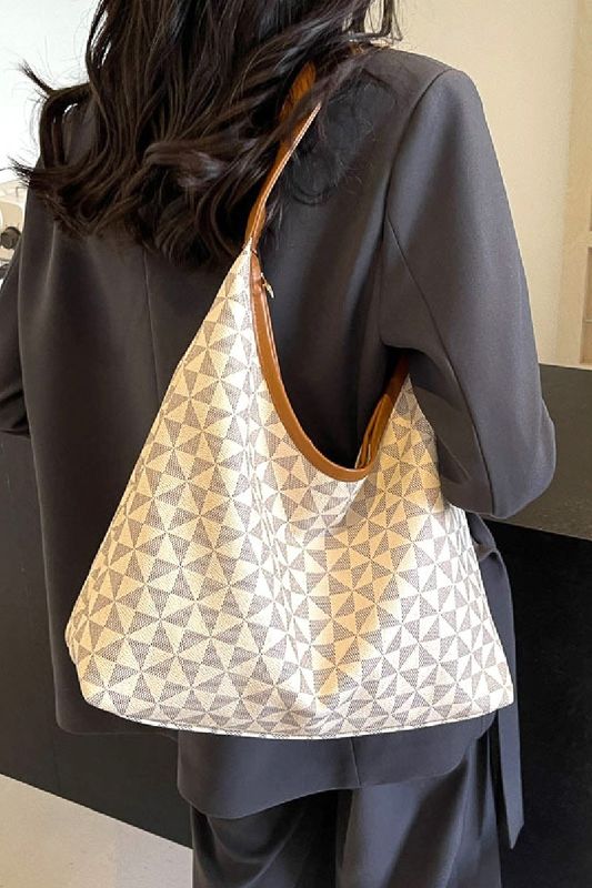 Vegan Leather Hobo Shoulder Bag