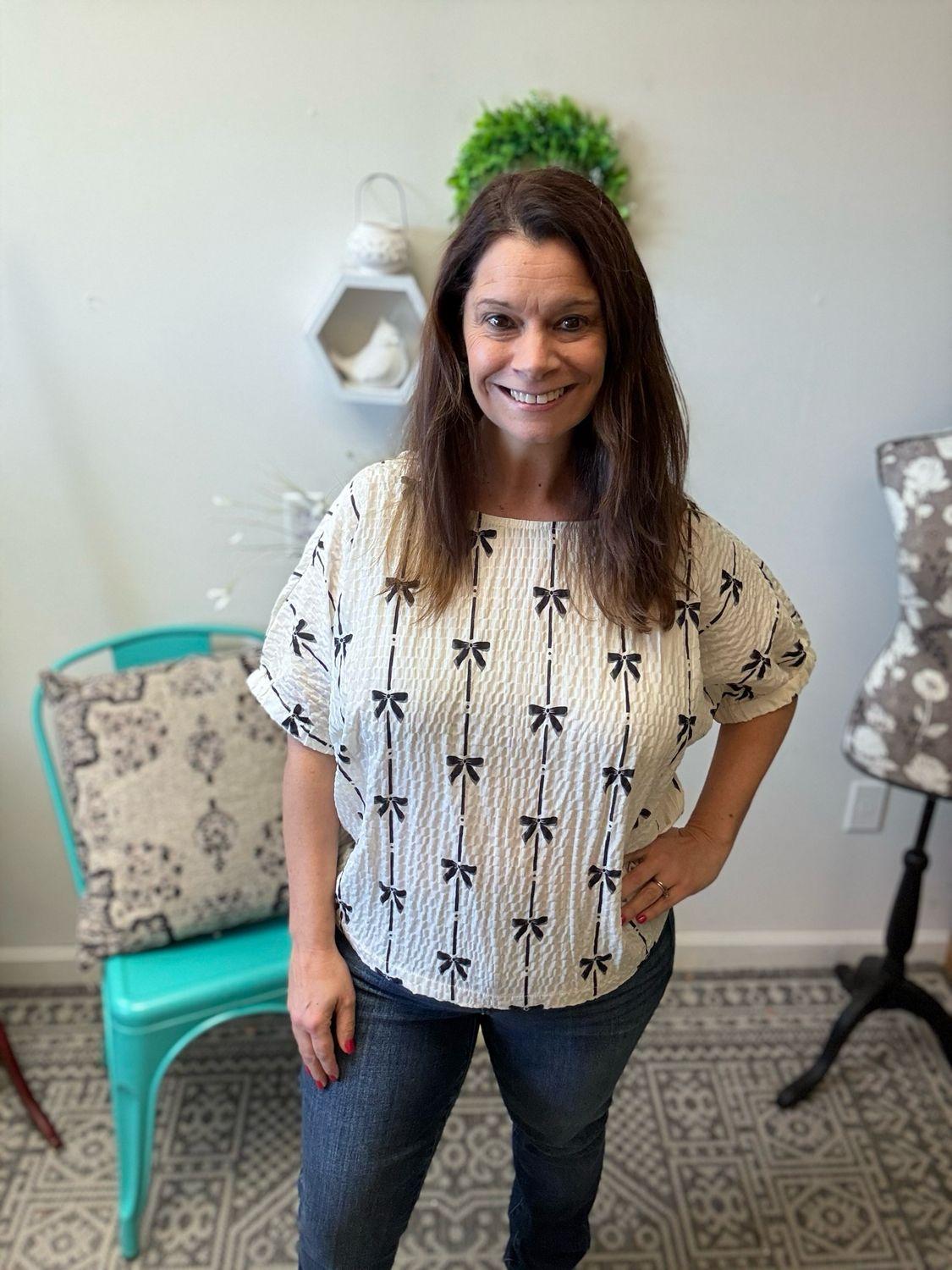 Bow Print Shirt