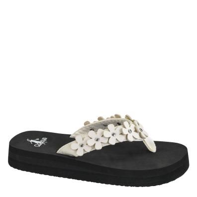 Corkys No running Flip Flops Ivory