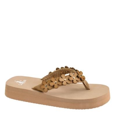 Corkys No running Flip Flops  Caramel