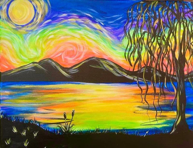 Starry Night Sunset Paint and Sip March 8th