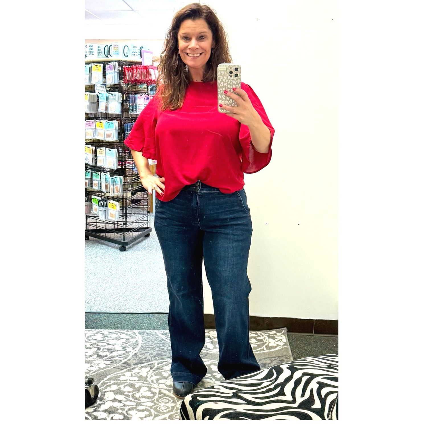 Judy Blue High Waist Wide Leg Double Button Jeans