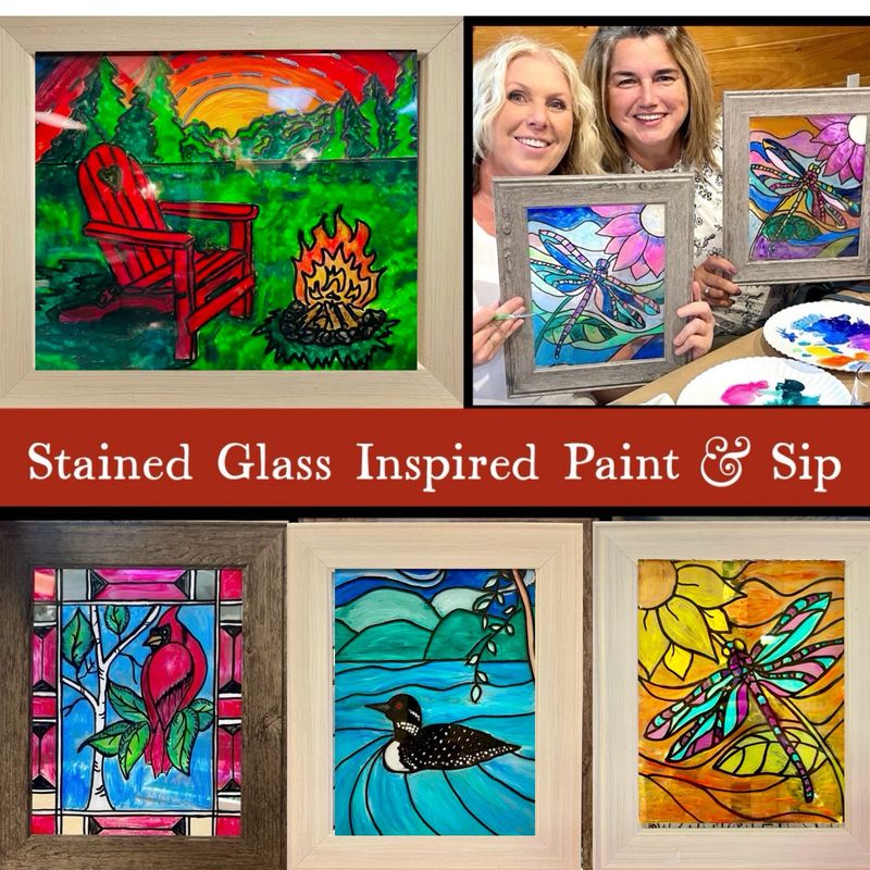 Painted "Stained Glass" Paint and Sip May 24th