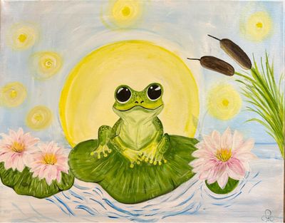 Froggy Paint and Sip