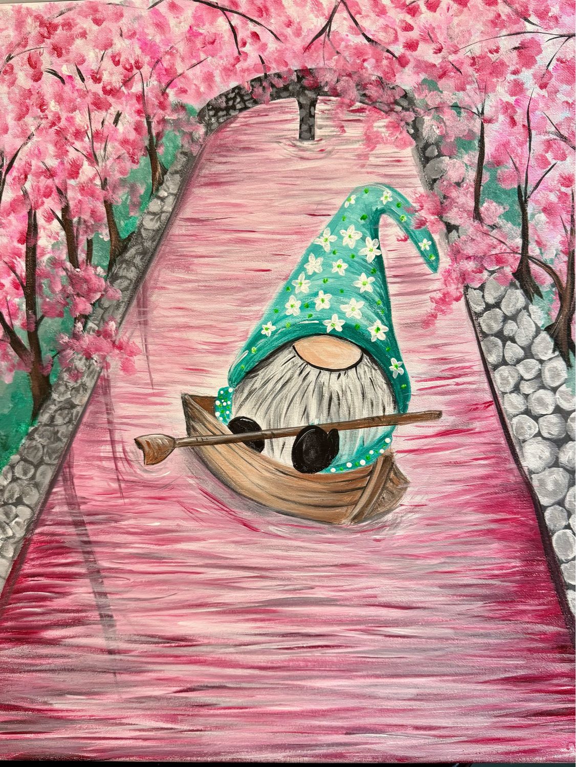Spring Gnome Paint and Sip