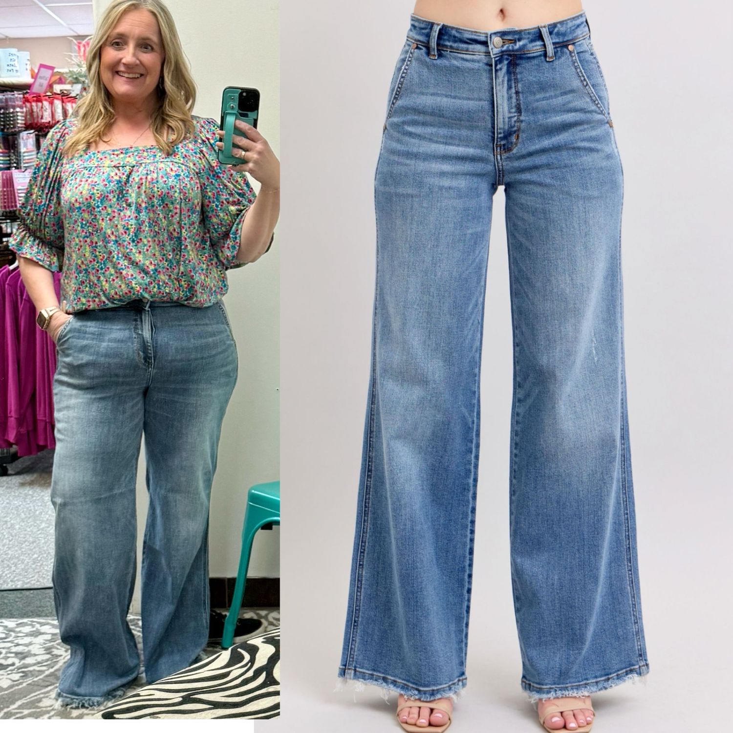 JUDY BLUE - High Waist Retro Wide Leg