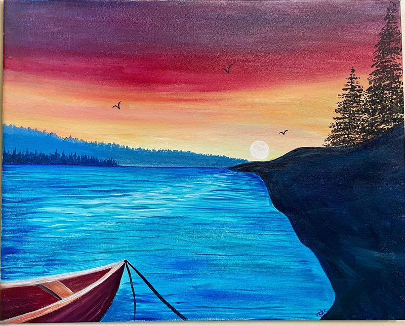 Canoeing The Penobscot Paint and Sip
