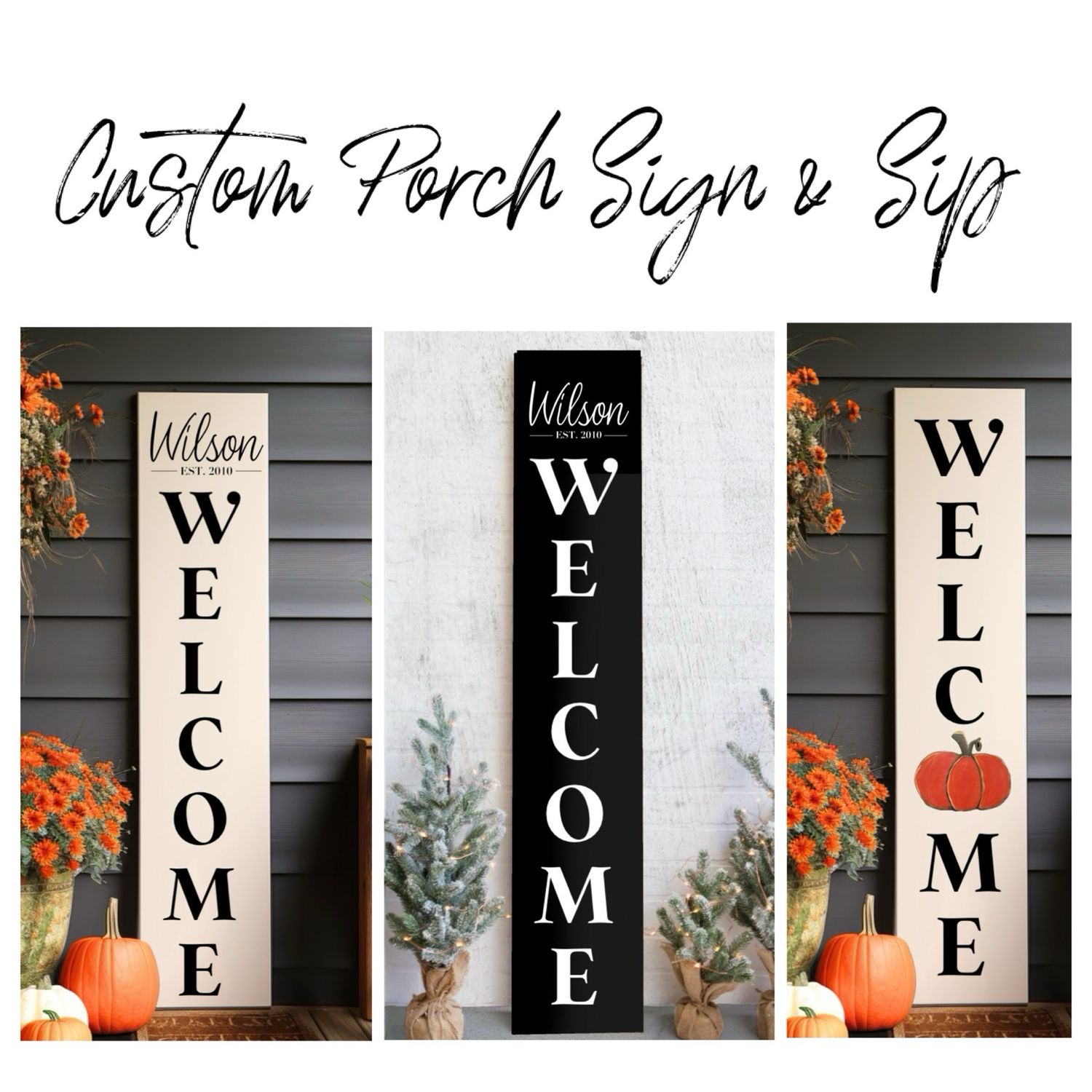 Custom Porch Sign Take Home Kit Custom Porch Sign Take Home Kit