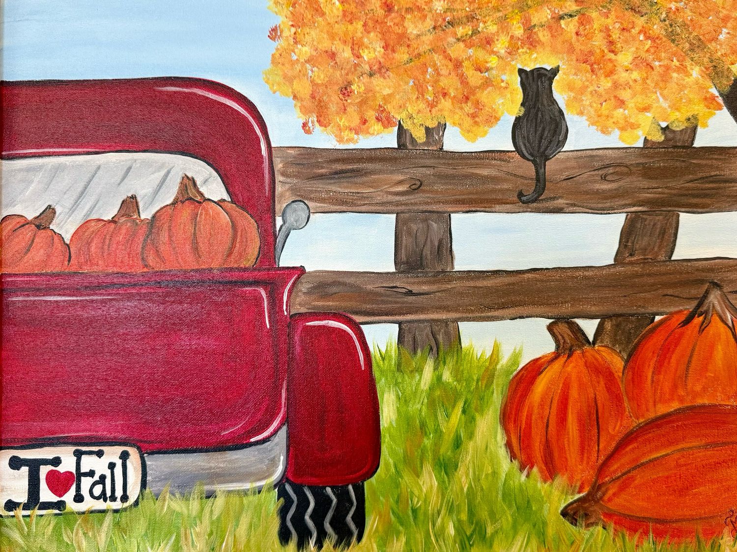 Pumpkin Truck Paint and Sip