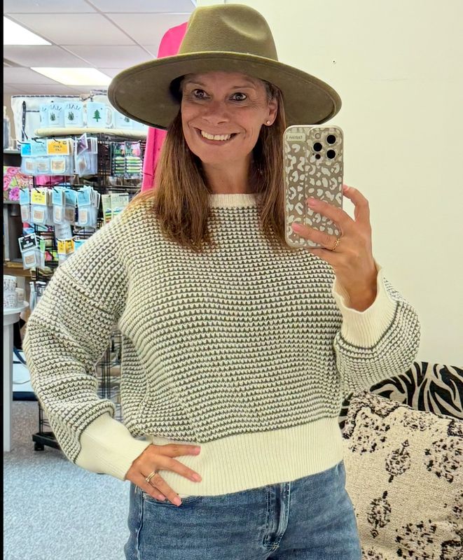 Charlotte Sweater - Olive Charlotte Sweater - Olive