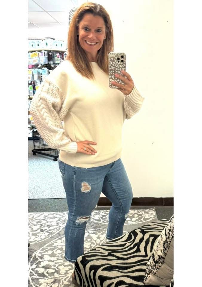 Ivory - Camden Harbor Cable Knit Sweater Ivory - Camden Harbor Cable Knit Sweater