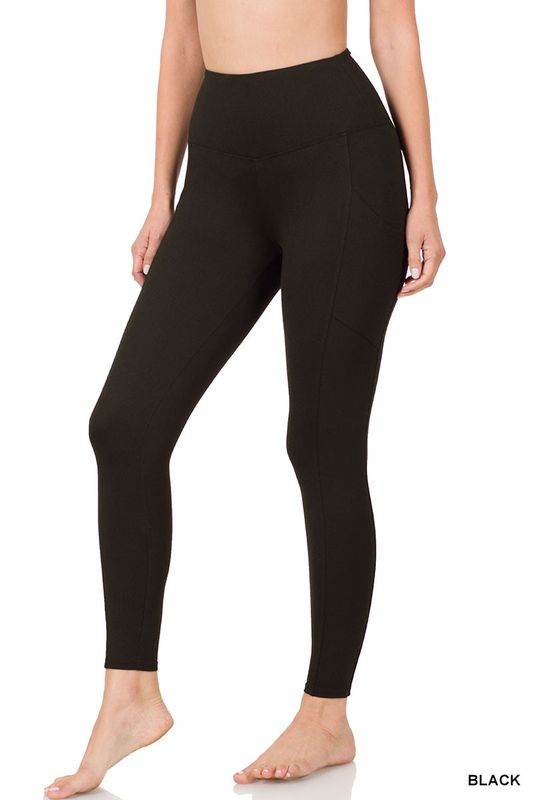 Zenana Leggings With Pockets - Black