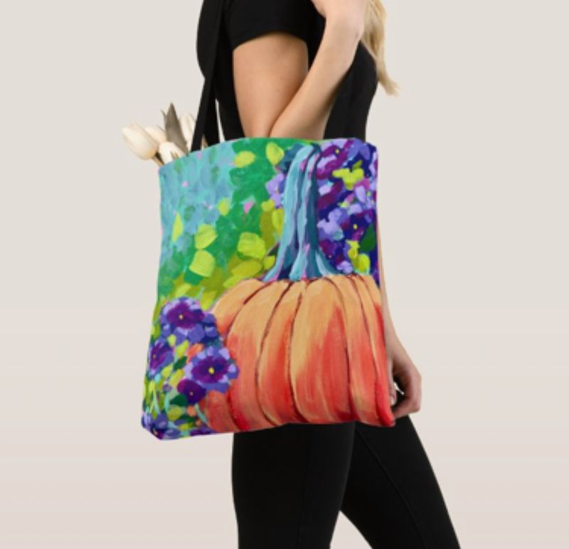 Original Art Tote Bag - Pumpkin By Roxanne