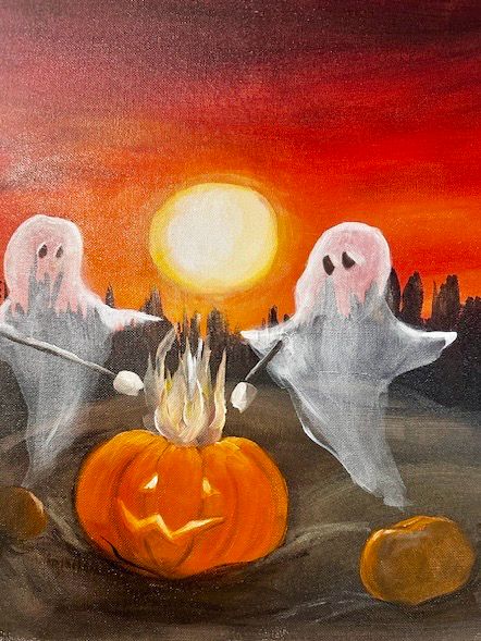 Ghostly S'mores Paint and Sip