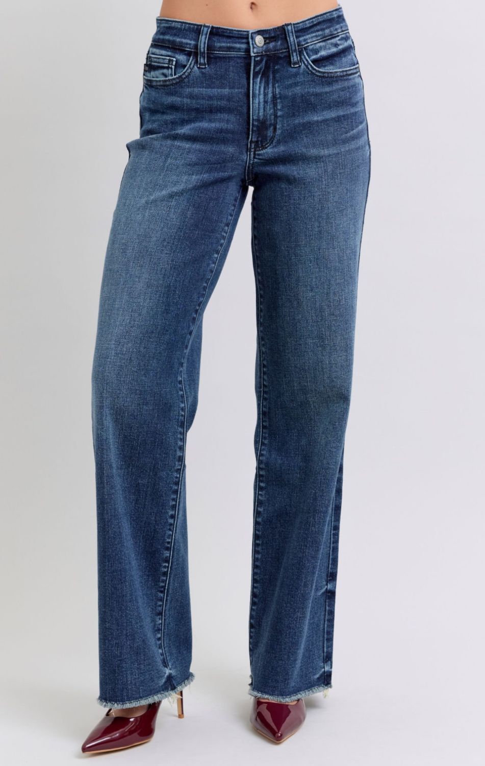 JUDY BLUE - Mid Rise Wide Leg