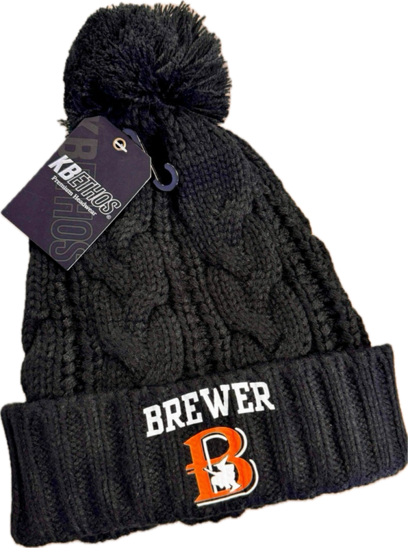 Brewer High School Pom Beanie - In Stock
