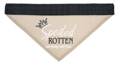Pet Collar Bandana Spoiled Rotten - 2 Sizes
