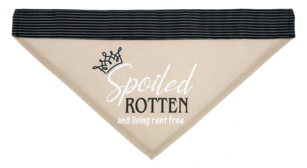 Pet Collar Bandana Spoiled Rotten - 2 Sizes
