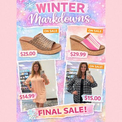 WINTER MARKDOWNS!