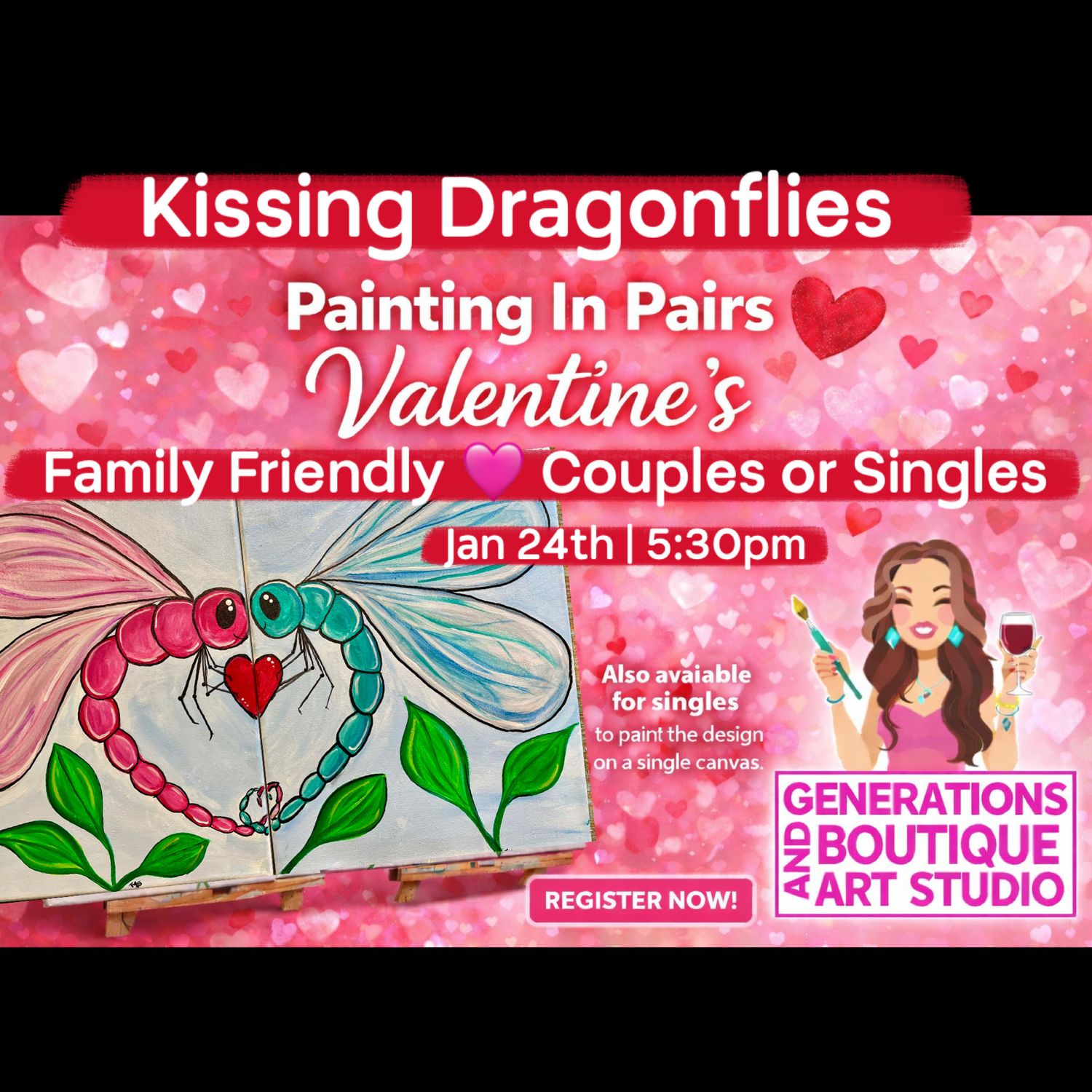 Kissing Dragonflies Family Friendly Couples & Singles Night