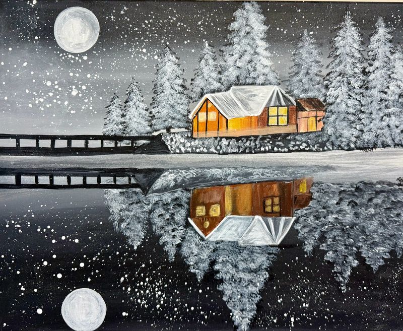 Cabin Reflection Paint and Sip February 7th