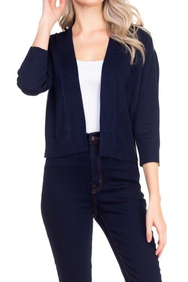 Black Open Cardigan Sizes Sm-XXXL
