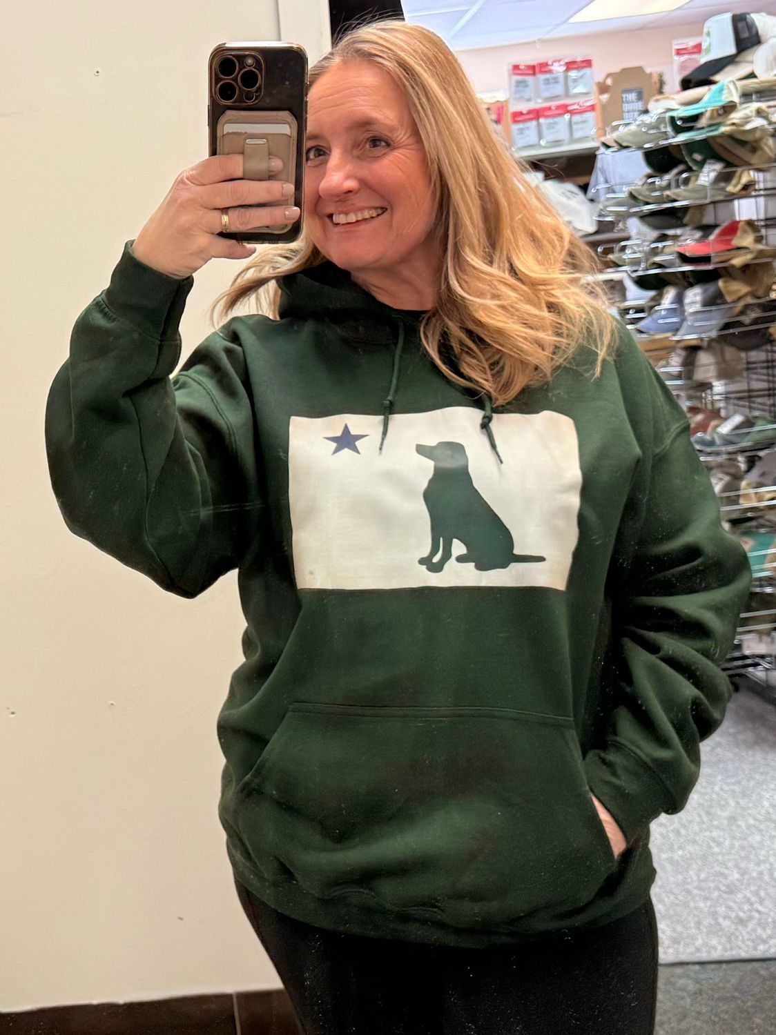 Maine Flag Dog Hoodie